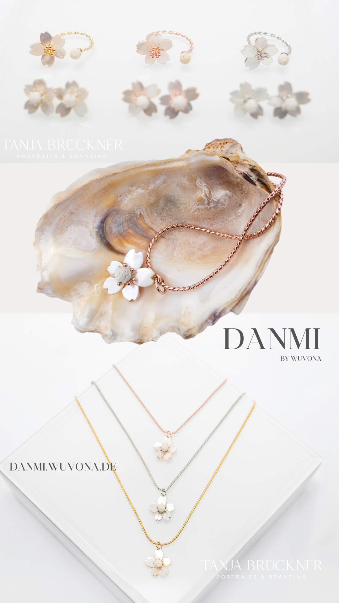 DANMI - Duftschmuck Kollektion Ohrringe, Ring und Kette