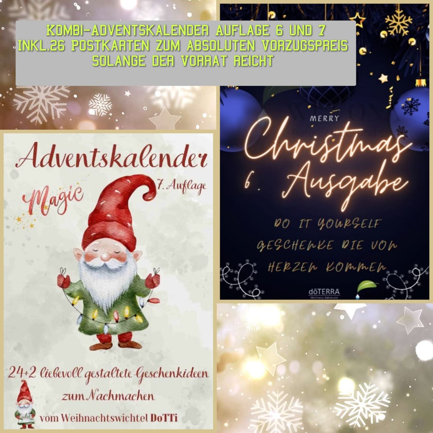 Bundle Adventskalender Rezeptheft ( 6. und 7. Auflage )