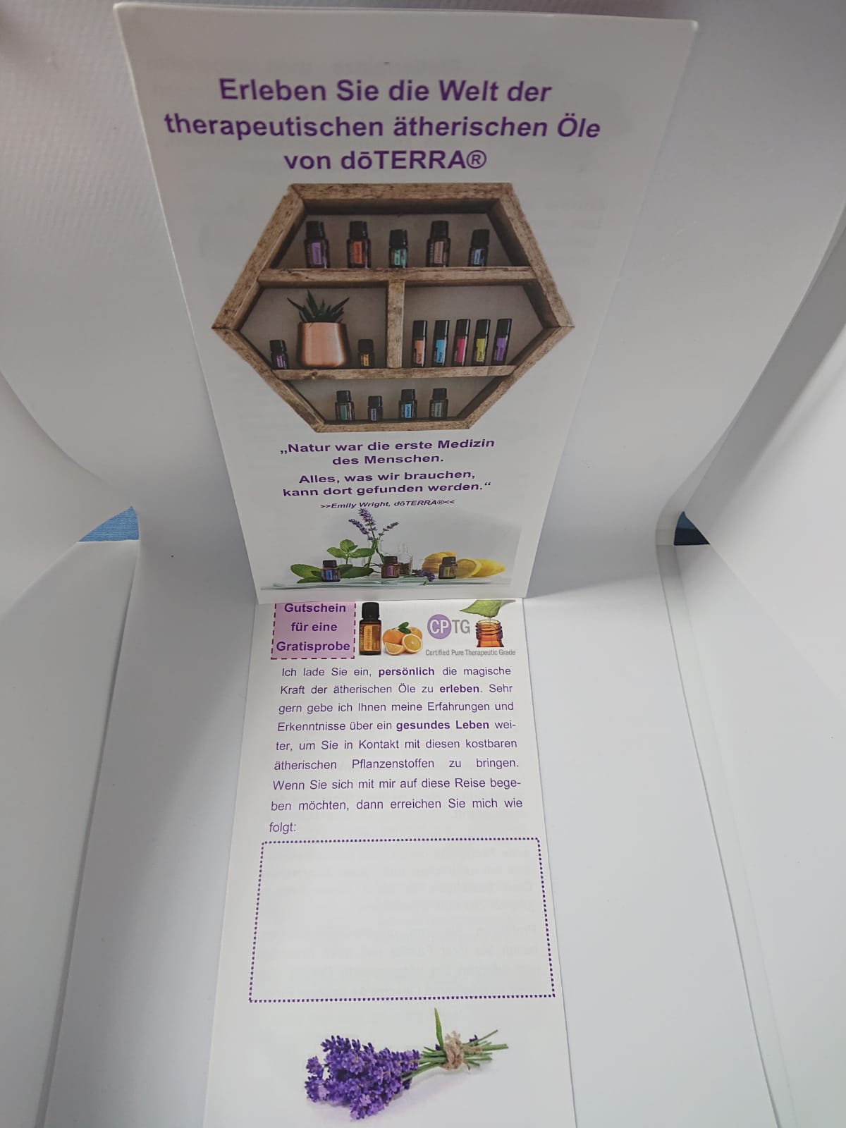 Intro-Flyer ( mit Regal vorne drauf )