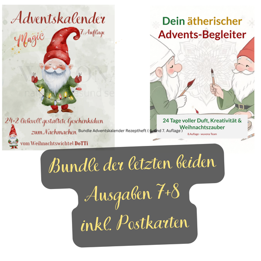 Bundle der letzten beiden Adventskalender Rezeptheft ( 7. und 8. Auflage ) Spare 10%