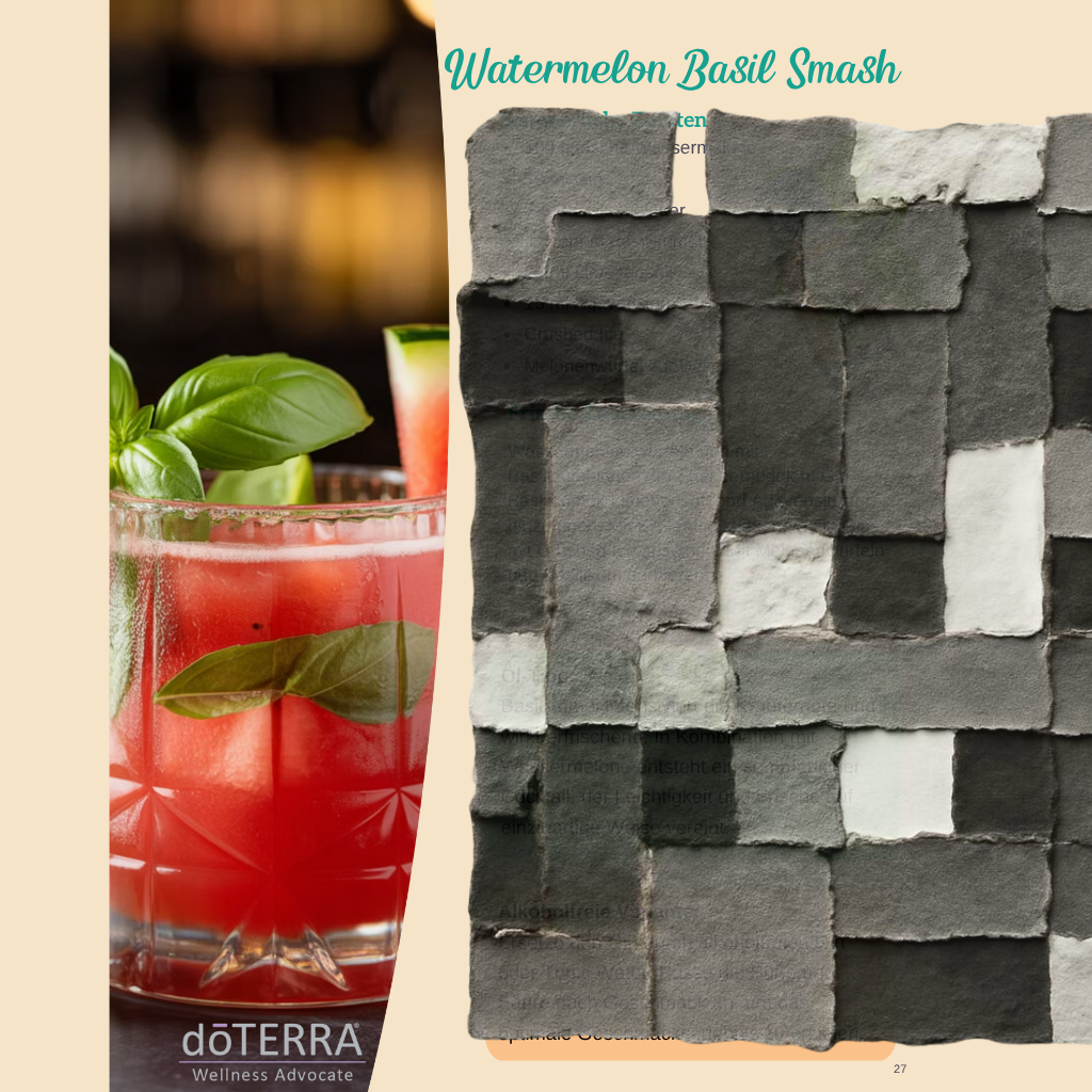 Cocktails meets Oils - Dein Cocktail Rezeptheft