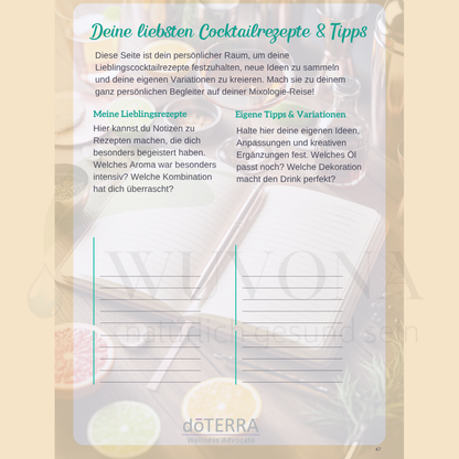 Cocktails meets Oils - Dein Cocktail Rezeptheft