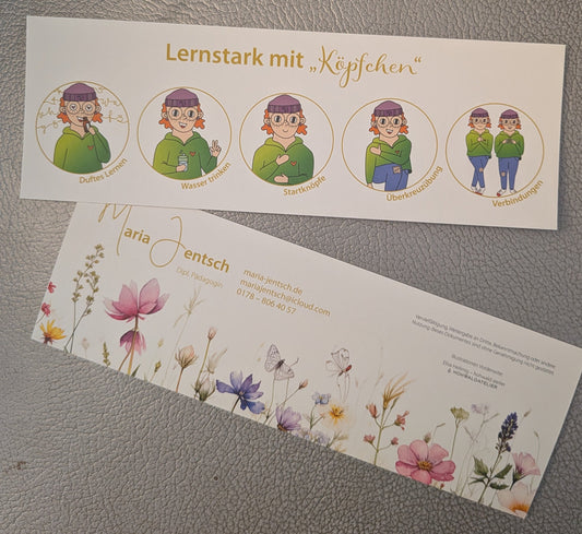 Lesezeichen Köpfchen